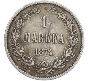 1 марка 1874 года Русская Финляндия — Фото №1