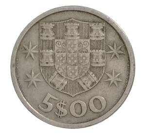 5 эскудо 1966 года Португалия — Фото №2