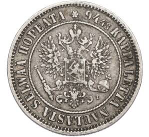 1 марка 1892 года Русская Финляндия — Фото №2