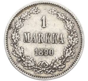 1 марка 1890 года Русская Финляндия — Фото №1
