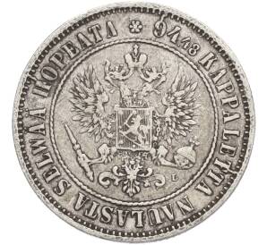 1 марка 1890 года Русская Финляндия — Фото №2