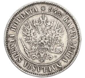 1 марка 1890 года Русская Финляндия — Фото №2