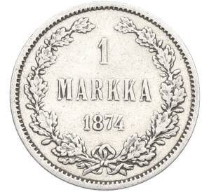 1 марка 1874 года Русская Финляндия — Фото №1