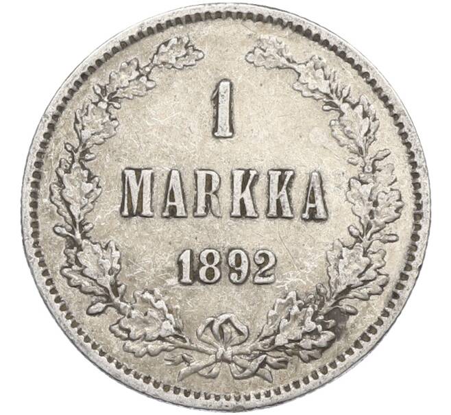 Монета 1 марка 1892 года Русская Финляндия (Артикул: M1-66530) — Фото №1