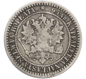 1 марка 1866 года Русская Финляндия — Фото №2