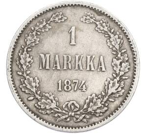 1 марка 1874 года Русская Финляндия — Фото №1