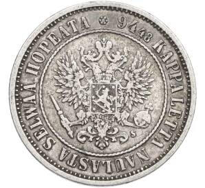 1 марка 1874 года Русская Финляндия — Фото №2