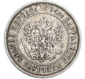 1 марка 1874 года Русская Финляндия — Фото №2