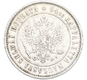 1 марка 1874 года Русская Финляндия — Фото №2