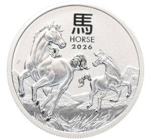 50 центов 2026 года Австралия «Китайский гороскоп — Год лошади» — Фото №1