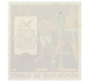 Почтовая марка 40 франков 1972 года Гвинея «XX летние Олимпийские игры в Мюнхене — Бокс» — Фото №2