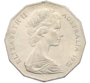 50 центов 1970 года Австралия «200 лет австралийскому путешествию капитана Кука» — Фото №2