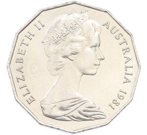 50 центов 1981 года Австралия «Свадьба Принца Чарльза и Леди Дианы» — Фото №2