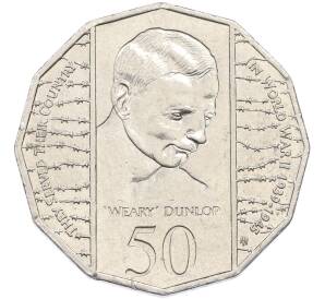 50 центов 1995 года Австралия «50 лет со дня окончания Второй Мировой войны» — Фото №1