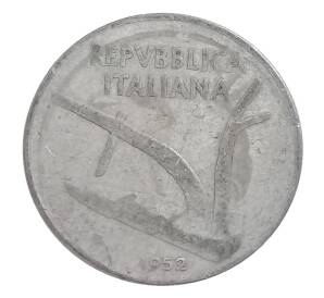 10 чентезимо 1952 года Италия — Фото №1