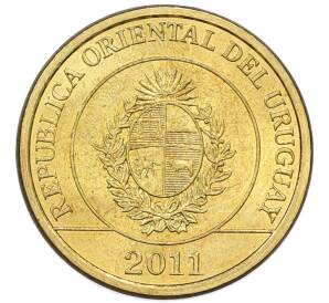 1 песо 2011 года Уругвай — Фото №2