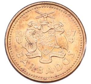 1 цент 1997 года Барбадос — Фото №2