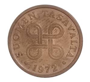 5 пенни 1972 года Финляндия — Фото №1