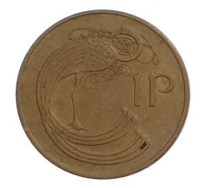 1 пенни 1971 года Ирландия — Фото №2