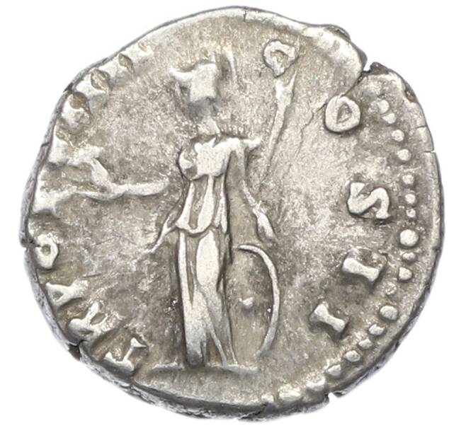 Монета Денарий 151 года Римская Империя — Марк Аврелий (Минерва) (Артикул: M2-92428) — Фото №2