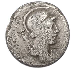 Денарий 55 года до н.э. Римская республика — Публий Фонтей Капитон — Фото №1