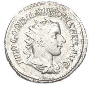 Антониниан 240-243 годов Римская Империя — Гордиан III (Марс наступает) — Фото №1