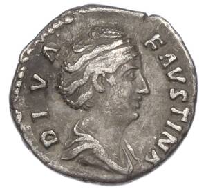 Денарий 141 года Римская Империя — Фаустина Старшая (Супруга Антонина Пия) — Фото №1