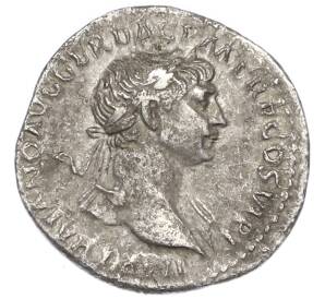 Денарий 112-114 года Римская Империя — Траян (Виа Траяна — Траянова дорога) — Фото №1