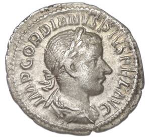 Денарий 241 года Римская Империя — Гордиан III (Диана Люцифера) — Фото №1