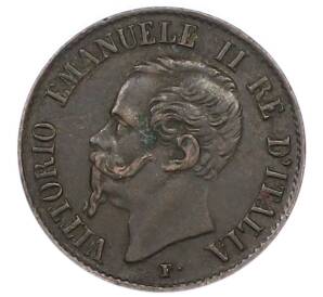 1 чентезимо 1861 года Италия — Фото №2