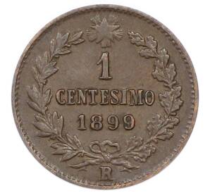 1 чентезимо 1899 года Италия — Фото №1