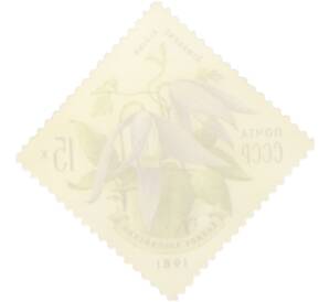 Почтовая марка 15 копеек 1981 года «Цветы украинских Карпат — Альпийский княжик» — Фото №2