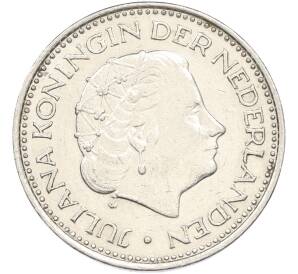 1 гульден 1972 года Нидерланды — Фото №2