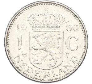 1 гульден 1980 года Нидерланды — Фото №1