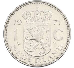 1 гульден 1971 года Нидерланды — Фото №1
