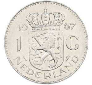 1 гульден 1967 года Нидерланды — Фото №1
