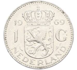 1 гульден 1969 года Нидерланды — Фото №1