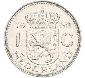 1 гульден 1968 года Нидерланды — Фото №1