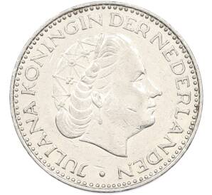 1 гульден 1968 года Нидерланды — Фото №2