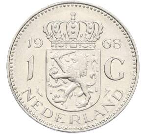 1 гульден 1968 года Нидерланды — Фото №1