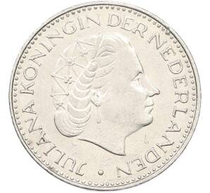 1 гульден 1968 года Нидерланды — Фото №2