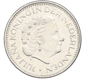 1 гульден 1977 года Нидерланды — Фото №2