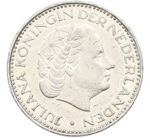 1 гульден 1969 года Нидерланды — Фото №2