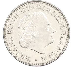 1 гульден 1968 года Нидерланды — Фото №2