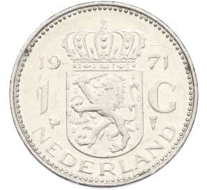1 гульден 1971 года Нидерланды — Фото №1