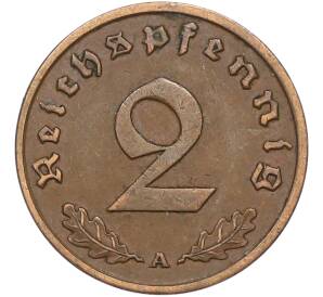 2 рейхспфеннига 1938 года A Германия — Фото №2