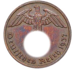 2 рейхспфеннига 1937 года F Германия — Фото №1