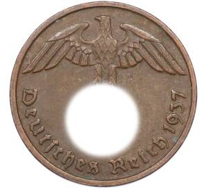 2 рейхспфеннига 1937 года D Германия — Фото №1