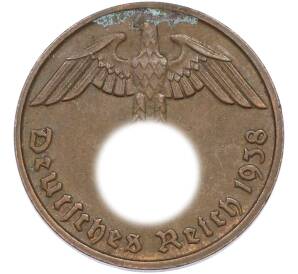 2 рейхспфеннига 1938 года D Германия — Фото №1