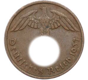 2 рейхспфеннига 1937 года D Германия — Фото №1